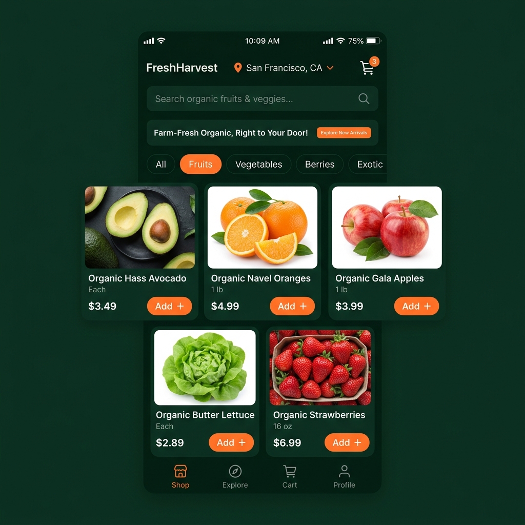 Retail App Mockup